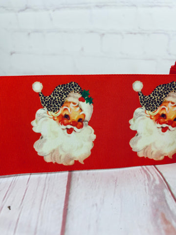 Santa with Leopard Hat