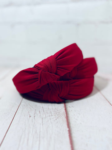 Wine knotted Headband