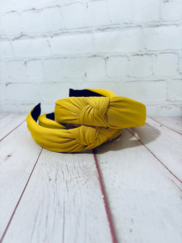 Mustard knotted Headband