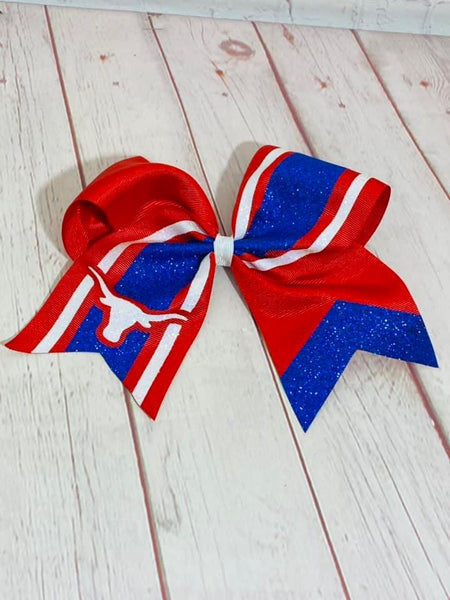 Custom school cheer style bow