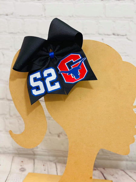 Custom school cheer style bow