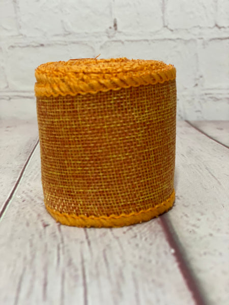 Orange burlap