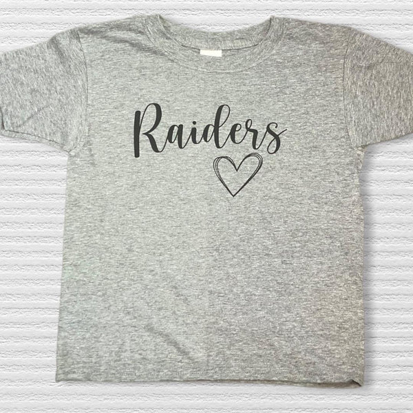 Adult mascot heart tee