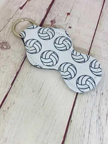 Chapstick holder keychain