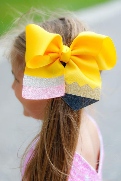 Pencil cheer bow