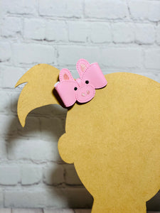 Pig head leather
