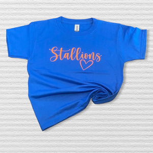 Youth Mascot heart Tee