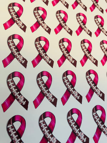 Breast cancer football Temporary tattoos