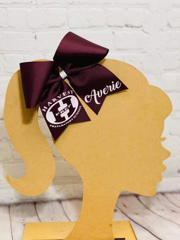 Custom school cheer style bow