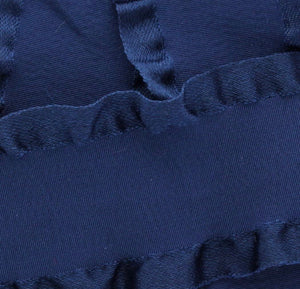 Navy Ruffle