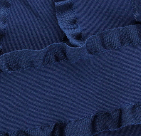 Navy Ruffle