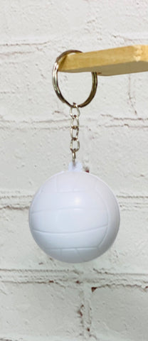 Volleyball squish keychain