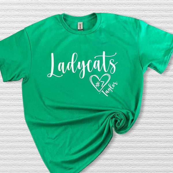 Adult mascot heart tee