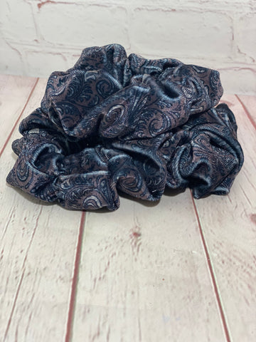 Tooled velvet jumbo scrunchie