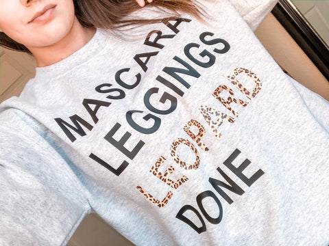 ADULT - Mascara Leggings Leopard Done