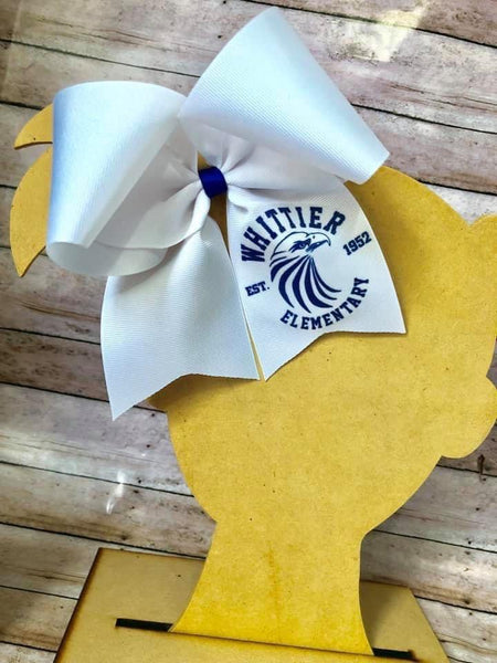 Custom school cheer style bow