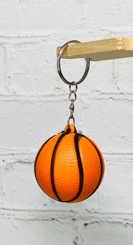 Basketball squish keychain