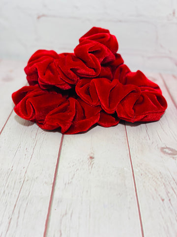 Red velvet jumbo scrunchie