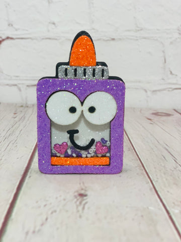 Purple glue shaker