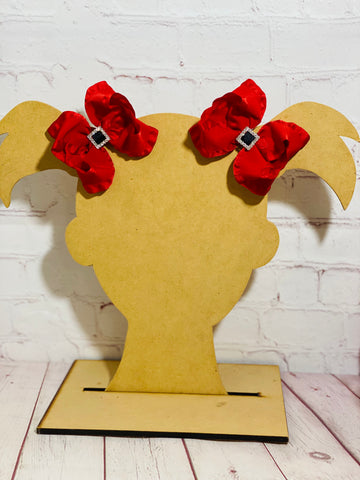 Red Santa belt ruffle piggies