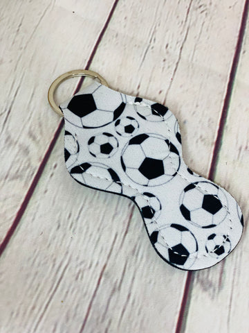 Chapstick holder keychain